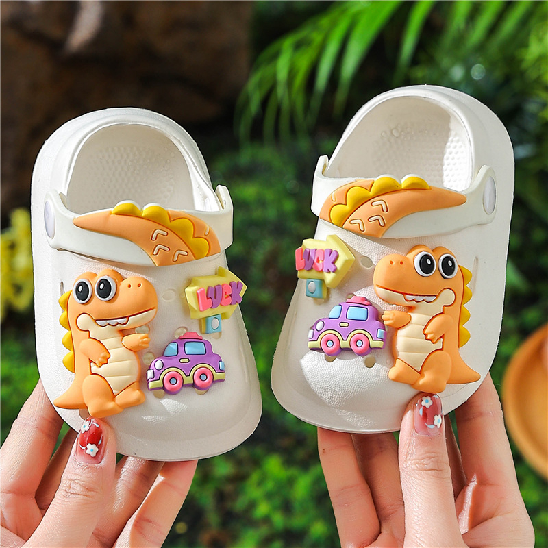 Dječje sandale u Crocs stilu, karikatura životinja, zatvoren prst, mekana EVA potplata, protuklizne, unisex