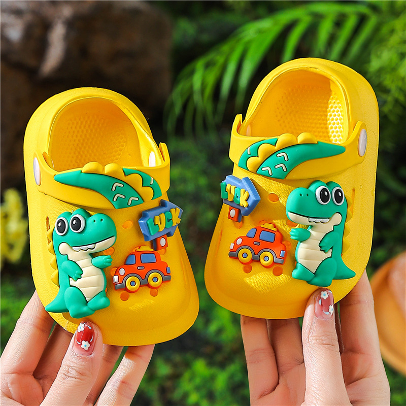 Dječje sandale u Crocs stilu, karikatura životinja, zatvoren prst, mekana EVA potplata, protuklizne, unisex