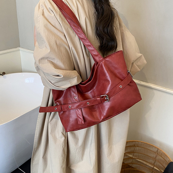 Γυναικεία PU δερμάτινη τσάντα Tote με μαγνητικό κλείσιμο, κρυφή θήκη φερμουάρ και επένδυση πολυεστέρα, διπλοί ιμάντες