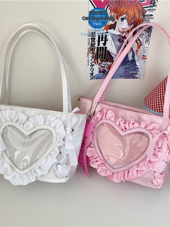 Φρέσκο και γλυκό στυλ Velvet Tote Bag – Μεσαίου μεγέθους, Κλείσιμο με φερμουάρ, Τσέπη με φερμουάρ