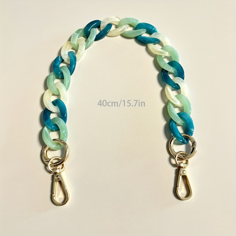 Carcasă pentru telefon cu lanț din acrilic, curea de încheietură decorativă, din plastic, sticlă încrustată, model jd601101147130982 (Iarna 2025)