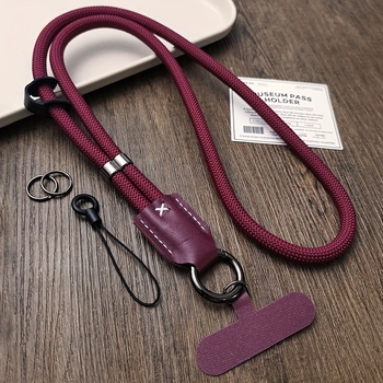 Унисекс каишка за телефон от полиестер, тъкана текстура, метална катарама, персонализирано лого, индивидуално опакована