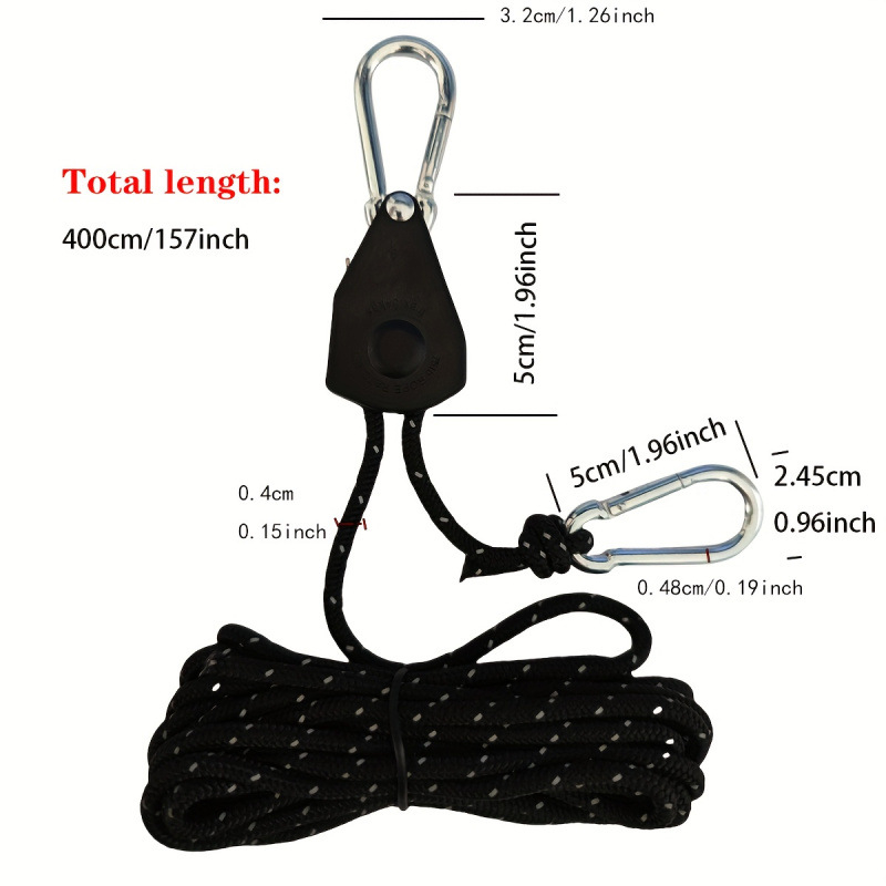 Кампинг въжета за палатка с напрегачи - Марка: Друг; Модел: Друг; Съвместим със превозно средство: 1; Артикул: jd601099593204511; Износ за чужбина: Да