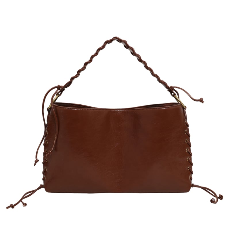 2025 őszi-téli tote táska fém szemdíszítéssel, nagy kapacitású, hétköznapi stílusú, crossbody egy vállon