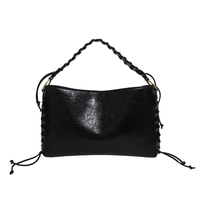 2025 őszi-téli tote táska fém szemdíszítéssel, nagy kapacitású, hétköznapi stílusú, crossbody egy vállon