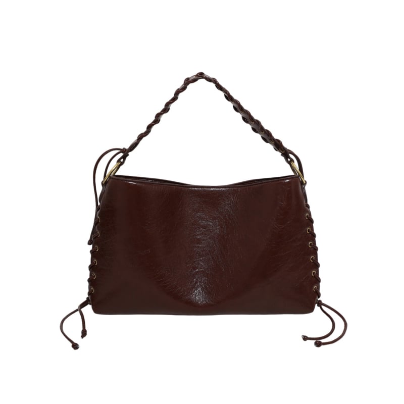 2025 őszi-téli tote táska fém szemdíszítéssel, nagy kapacitású, hétköznapi stílusú, crossbody egy vállon