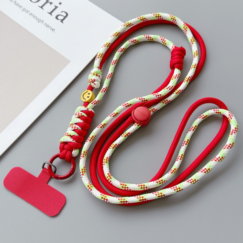 Telefonni kaiš, najlon telo, poliester šnura, metalna kopča, unisex, tisk logotipa