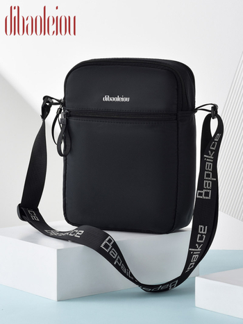 Unisex mobiliojo telefono rankinė su vertikaliu kvadratine profiliu, Oxford audinys, užtrauktukas, kortelių kišenė, miesto minimalistinis stilius