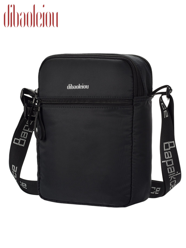 Unisex mobiliojo telefono rankinė su vertikaliu kvadratine profiliu, Oxford audinys, užtrauktukas, kortelių kišenė, miesto minimalistinis stilius