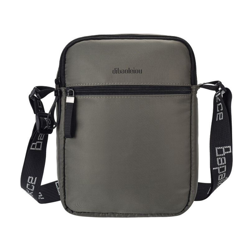 Unisex mobiliojo telefono rankinė su vertikaliu kvadratine profiliu, Oxford audinys, užtrauktukas, kortelių kišenė, miesto minimalistinis stilius