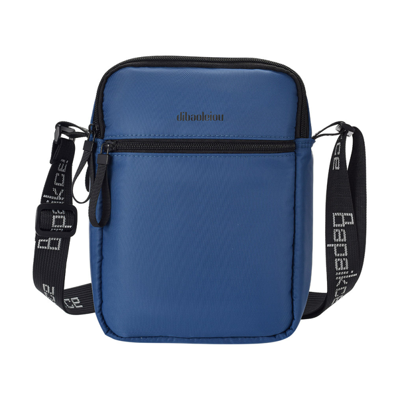 Unisex mobiliojo telefono rankinė su vertikaliu kvadratine profiliu, Oxford audinys, užtrauktukas, kortelių kišenė, miesto minimalistinis stilius