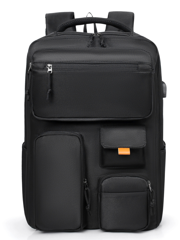 Uniszex utazó hátizsák, 20–35L, vízálló, 16 hüvelykes laptophoz, Oxford anyag, egyszínű