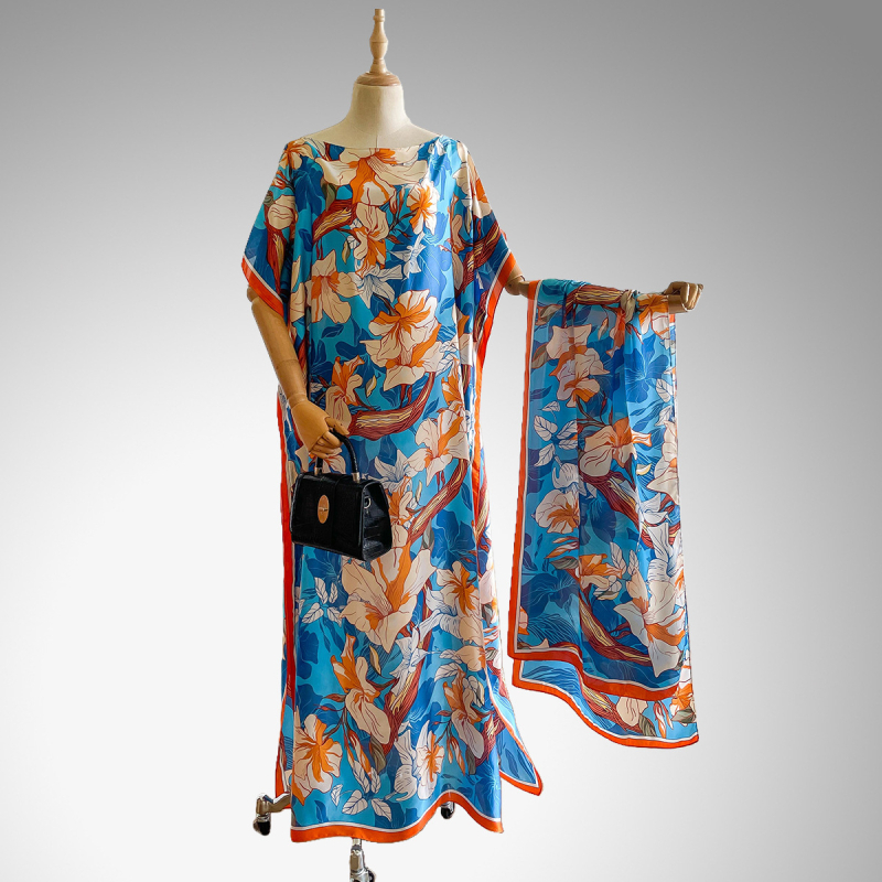 Ženski šal za plažu od umjetne svile, europsko-američki street stil, ravno tkano, dekorativna funkcija