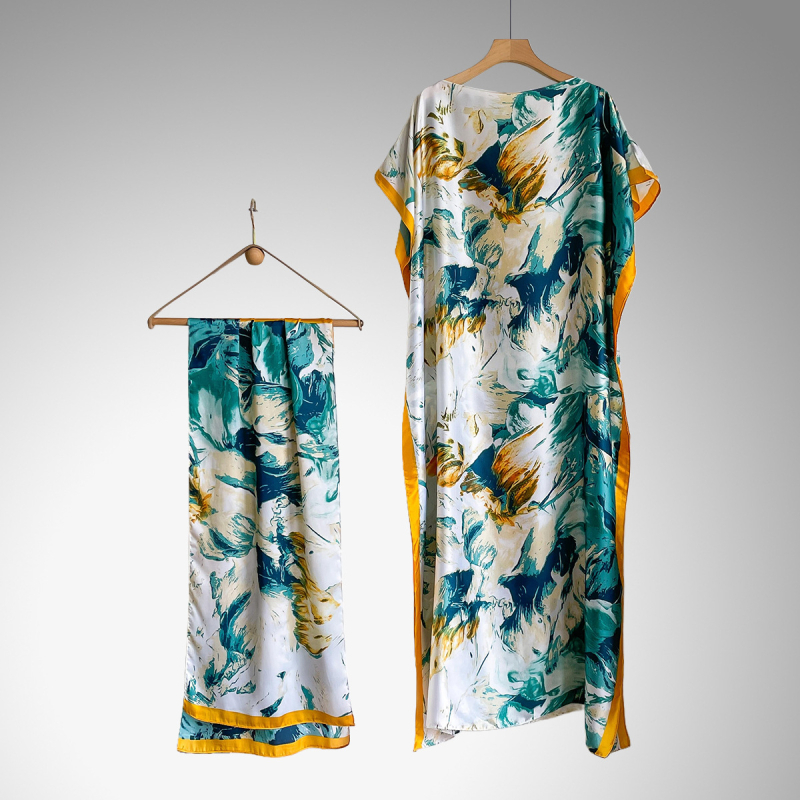 Ženski šal za plažu od umjetne svile, europsko-američki street stil, ravno tkano, dekorativna funkcija