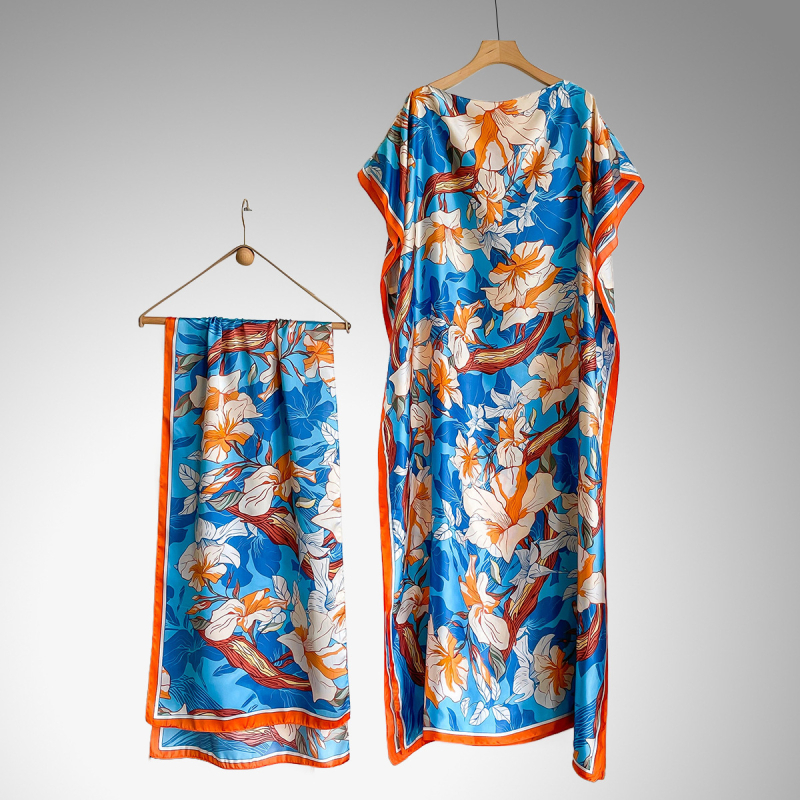 Ženski šal za plažu od umjetne svile, europsko-američki street stil, ravno tkano, dekorativna funkcija