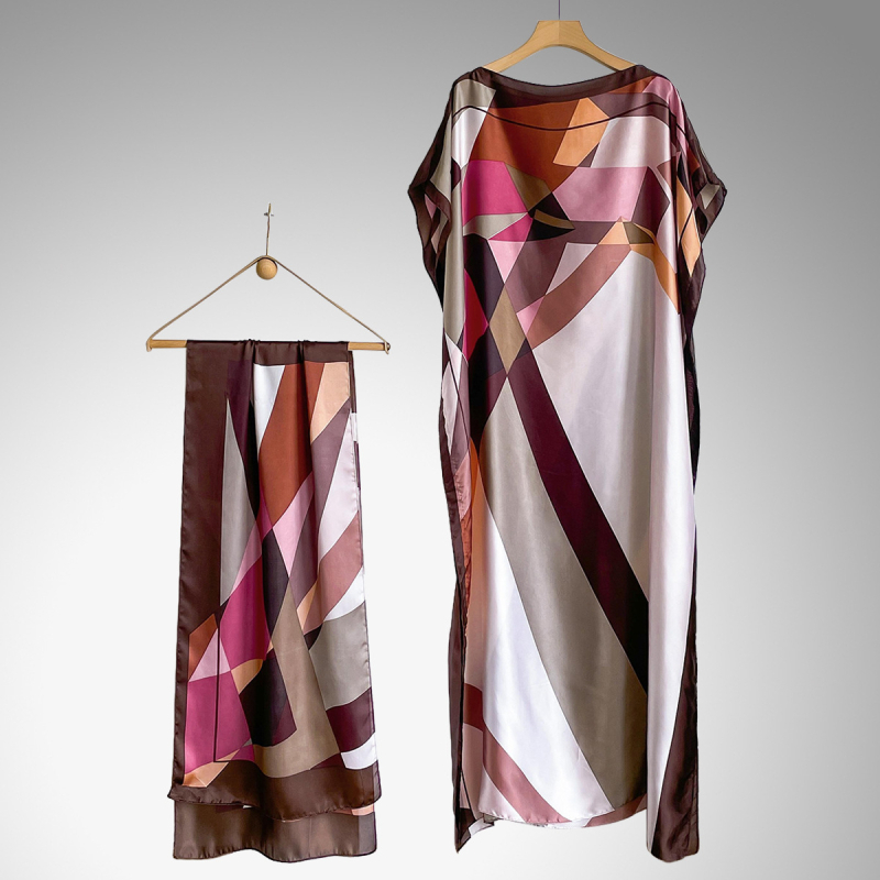 Ženski šal za plažu od umjetne svile, europsko-američki street stil, ravno tkano, dekorativna funkcija