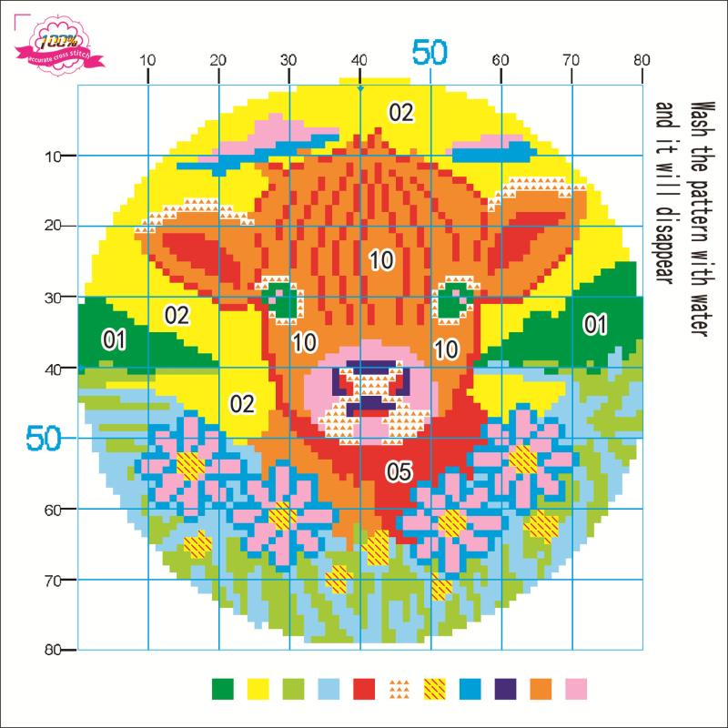 Kit de broderie cu cruce — Mona Lisa Royal, bumbac, 11CT, Seria Nordic Animale