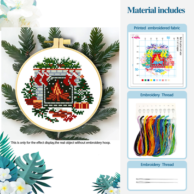 Kit de broderie cross-stitch: pânză din bumbac 11-ct, Mona Lisa Royal Family, cod produs 68446, set de Crăciun din patru piese