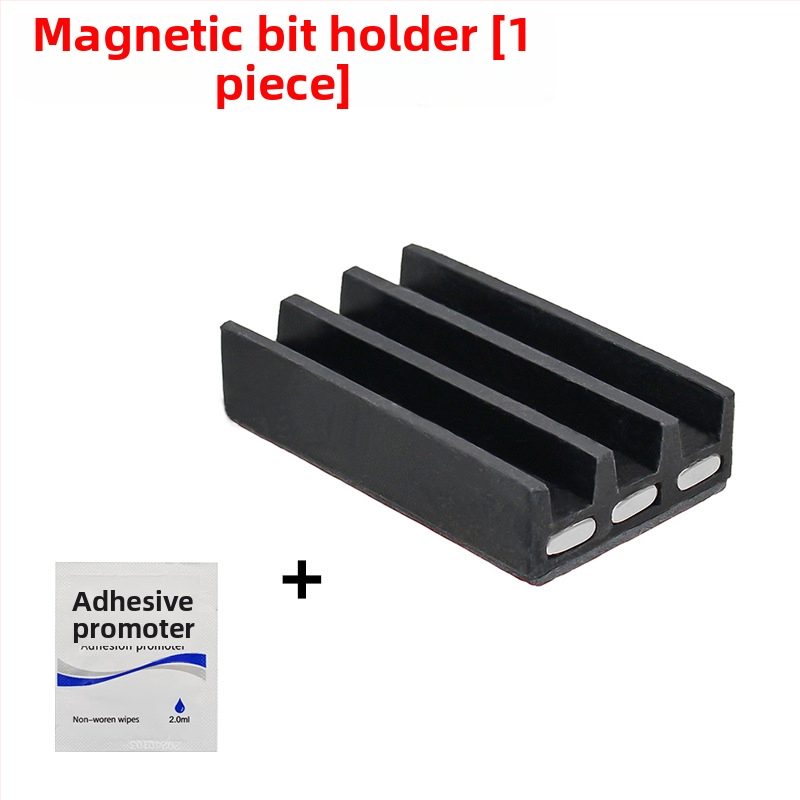 Bitų laikiklis varžtams su lipiniu montavimu ir magnetine funkcija, 3 skylėmis bitų saugojimo juosta, anglies plienas