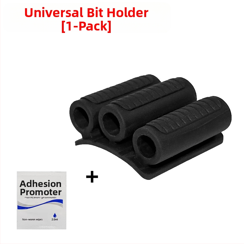 Bitų laikiklis varžtams su lipiniu montavimu ir magnetine funkcija, 3 skylėmis bitų saugojimo juosta, anglies plienas