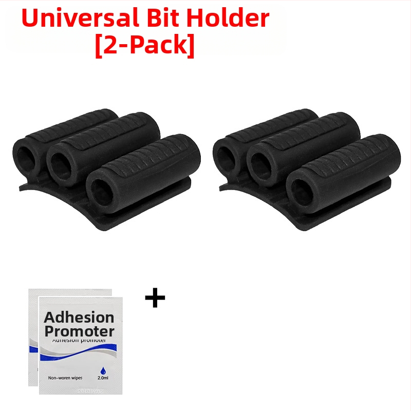 Bitų laikiklis varžtams su lipiniu montavimu ir magnetine funkcija, 3 skylėmis bitų saugojimo juosta, anglies plienas