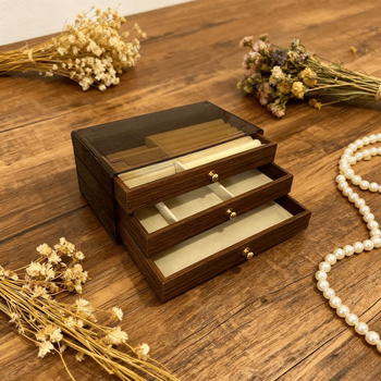 MY-1017 Καρυδένιο Ξύλινο Κουτί Κοσμημάτων — Πολυεπίπεδη Κατασκευή, Στυλ Ευρωπαϊκό και Αμερικανικό, Διαμόρφωση Διαθέσιμη