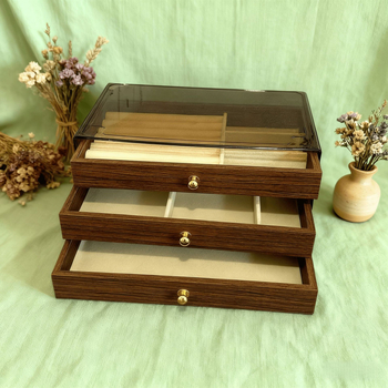 MY-1017 Καρυδένιο Ξύλινο Κουτί Κοσμημάτων — Πολυεπίπεδη Κατασκευή, Στυλ Ευρωπαϊκό και Αμερικανικό, Διαμόρφωση Διαθέσιμη