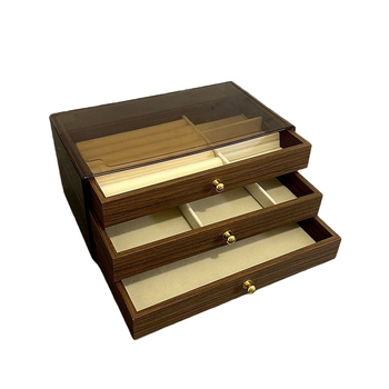 MY-1017 Καρυδένιο Ξύλινο Κουτί Κοσμημάτων — Πολυεπίπεδη Κατασκευή, Στυλ Ευρωπαϊκό και Αμερικανικό, Διαμόρφωση Διαθέσιμη