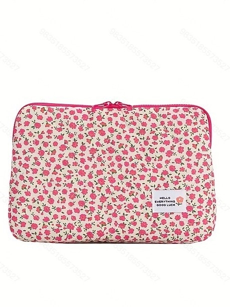 Rankinė dokumentų krepšys su gėlių raštu, kompozicinė medžiaga, nailonas pamušalas, atspari dilimui, gatvės stiliaus dizainas, tinkama nešiojamiesiems kompiuteriams ir planšetėms, su apkrovos mažinimo dizainu