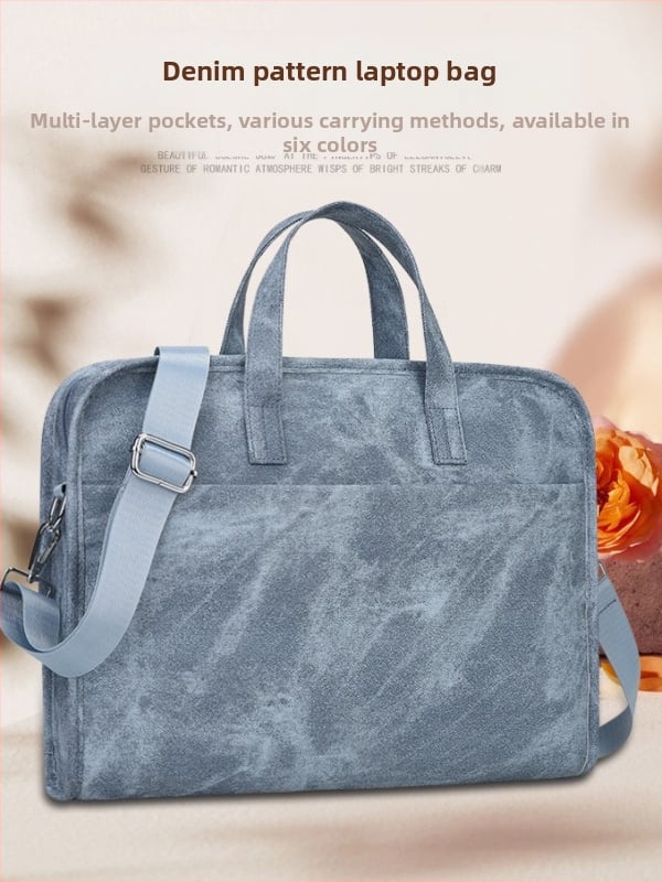 Liping водоустойчива PU чанта за лаптоп с презрамка – ултра лека, унисекс, полиестерова подплата, стил Бизнес елит