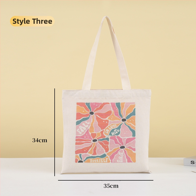 Τσάντα Tote από καμβά με ψηφιακή εκτύπωση και λογότυπο, καμβά 12oz, σε απόθεμα και προσαρμογή