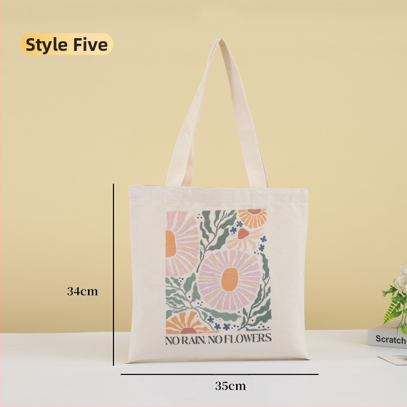 Τσάντα Tote από καμβά με ψηφιακή εκτύπωση και λογότυπο, καμβά 12oz, σε απόθεμα και προσαρμογή