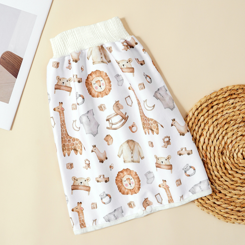 Бебешка пола за подгузник – водоустойчива пераема подложка, дишаща за деца 1–3 г (Happy Flute SMT2157, терри плат)