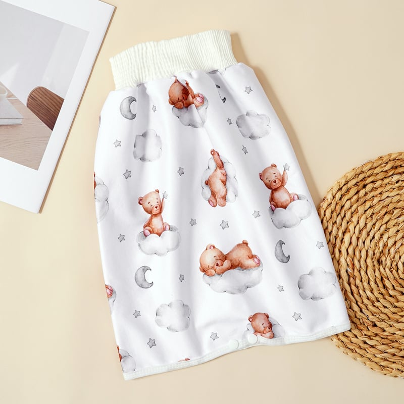 Бебешка пола за подгузник – водоустойчива пераема подложка, дишаща за деца 1–3 г (Happy Flute SMT2157, терри плат)