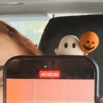 Телефонна висулка призрак, животинска форма, пластмасова, декоративна, Graphic Domain