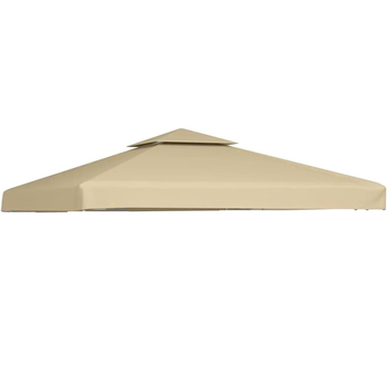 Покрив за външна пергола, 300D полиестерно платно, слънцезащита, водоустойчивост, стоманени ребра, ръчно управление