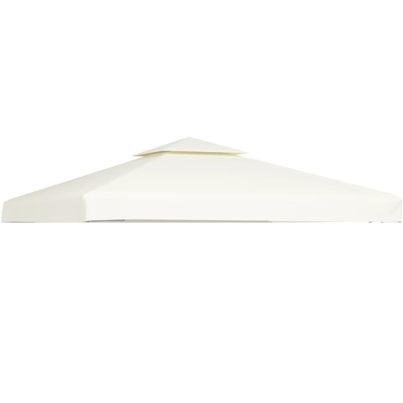 Покрив за външна пергола, 300D полиестерно платно, слънцезащита, водоустойчивост, стоманени ребра, ръчно управление