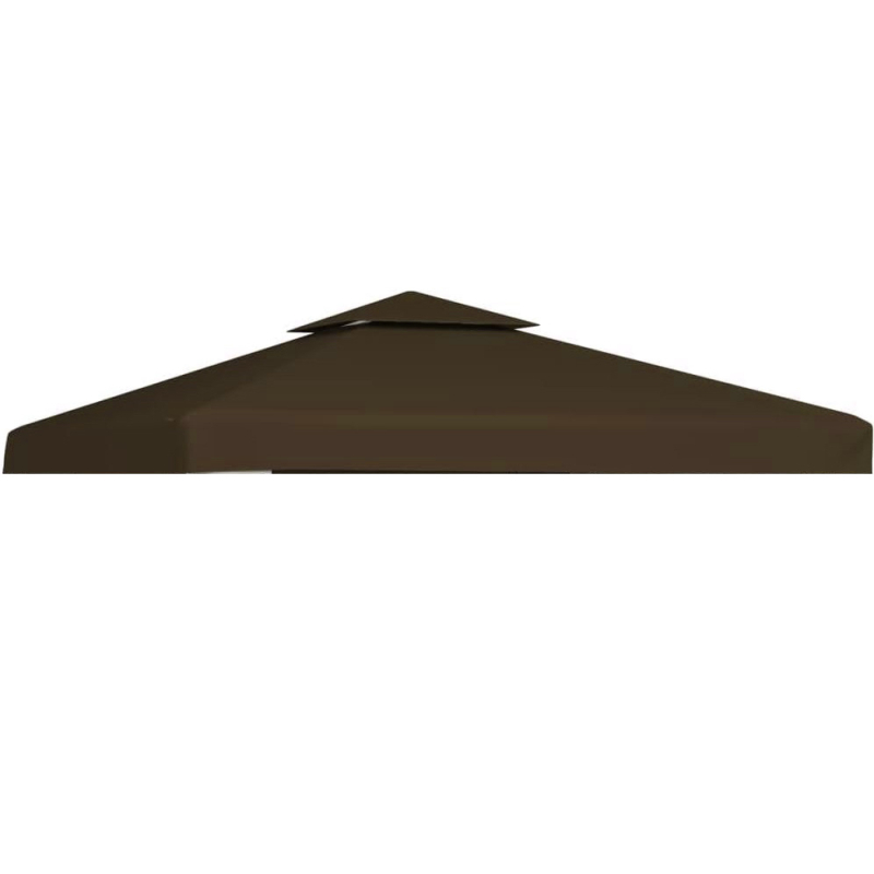 Покрив за външна пергола, 300D полиестерно платно, слънцезащита, водоустойчивост, стоманени ребра, ръчно управление