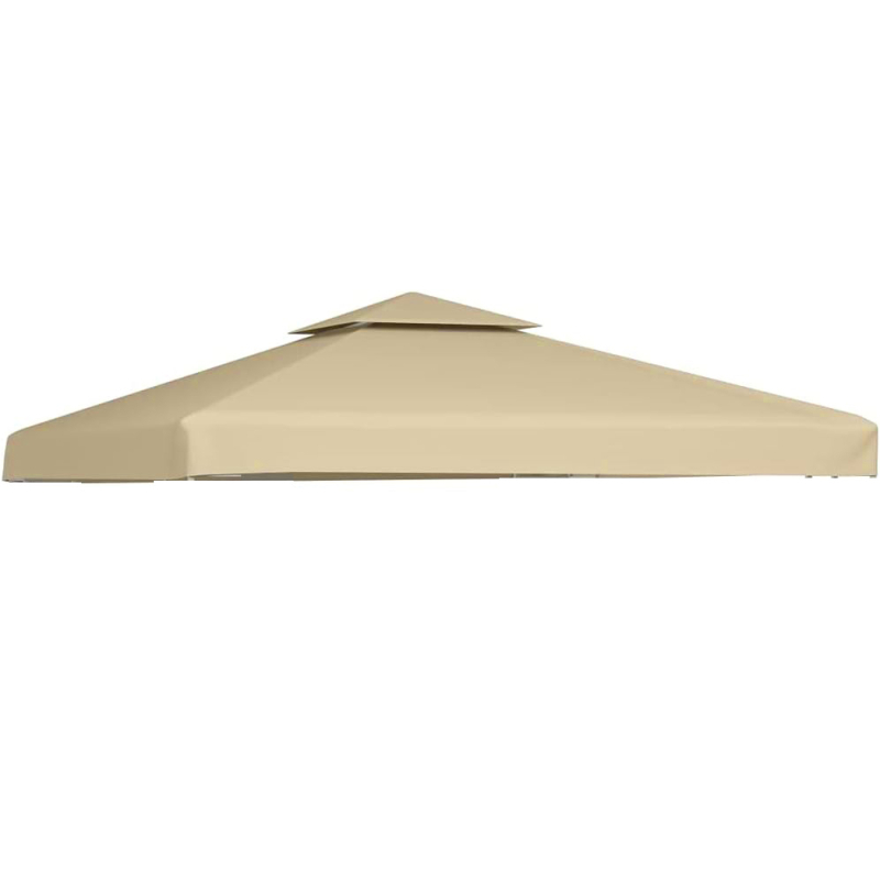 Покрив за външна пергола, 300D полиестерно платно, слънцезащита, водоустойчивост, стоманени ребра, ръчно управление