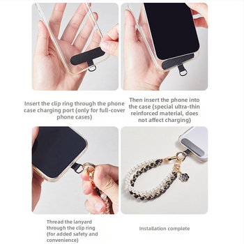 Телефонна висулка Xiaoxiang Style | Камелия и перла | Акрил | Творческа | Декоративна