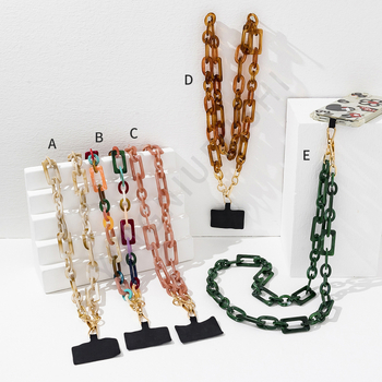 Κορδόνι κινητού, χειροποίητο ακρυλικό, νάιλον σχοινί, πλαστικό κούμπωμα, βάρος 110 g