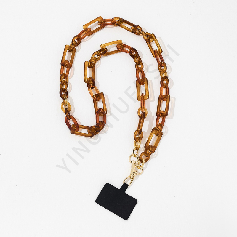 Телефонен ланярд, ръчно изработен от акрил, нейлонова връв, пластмасова катарама, тегло 110 g