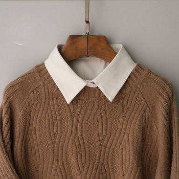 Ψεύτικος γιακάς για γυναικείες εμφανίσεις • Στυλ: Χαλάρωση • Υλικό: Μαλλί • Μονόχρωμο σχέδιο • Εποχή κυκλοφορίας: Άνοιξη 2023