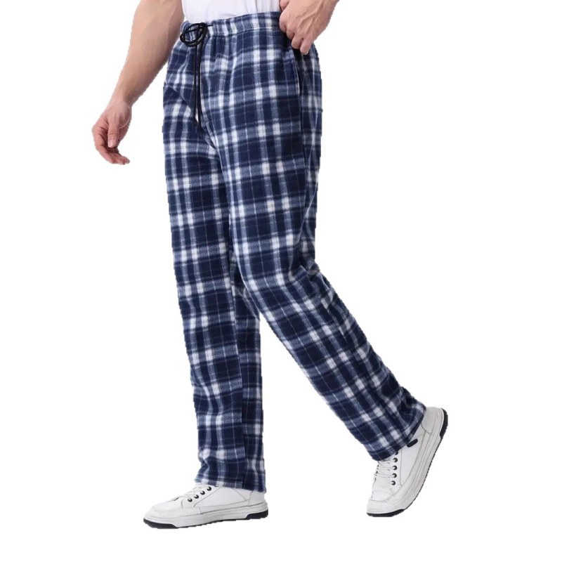 Pantaloni sport casual, stil euro-american, imprimeu digital în carouri, țesătură poliester 100% elastan, talie medie