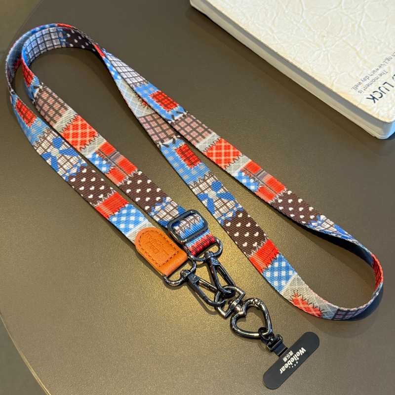 Чанта за телефон с шнур за носене, регулируема презрамка, дамски стил, пластмасова