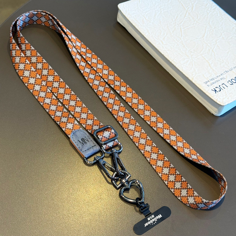 Чанта за телефон с шнур за носене, регулируема презрамка, дамски стил, пластмасова