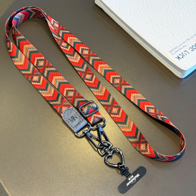 Чанта за телефон с шнур за носене, регулируема презрамка, дамски стил, пластмасова