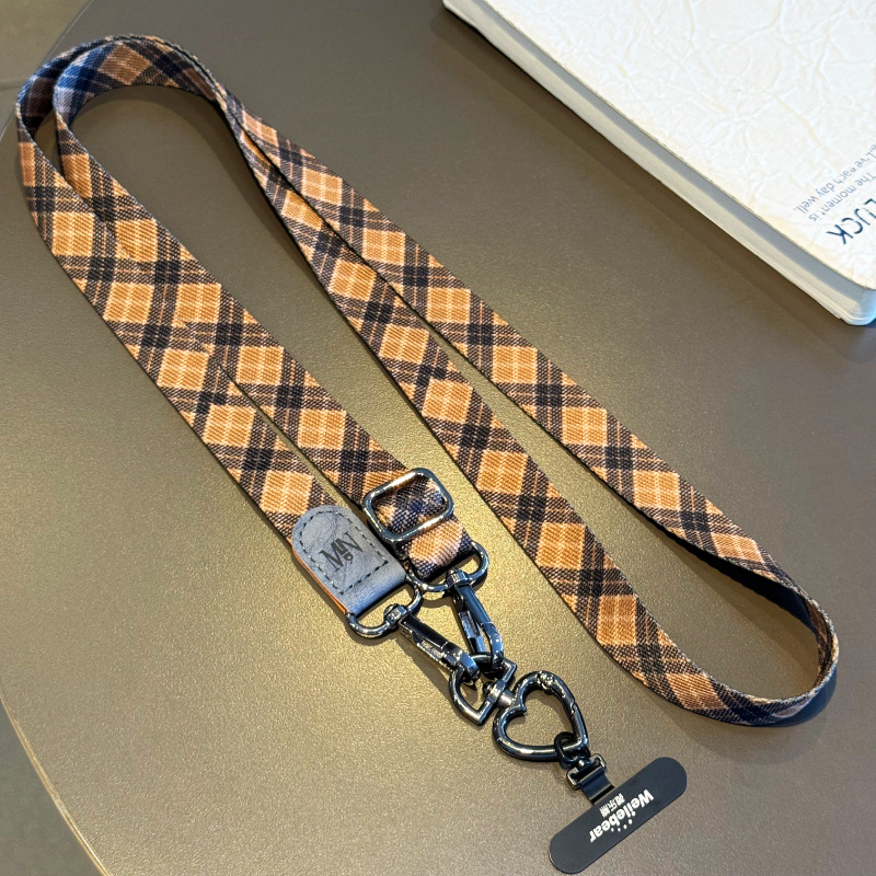 Чанта за телефон с шнур за носене, регулируема презрамка, дамски стил, пластмасова