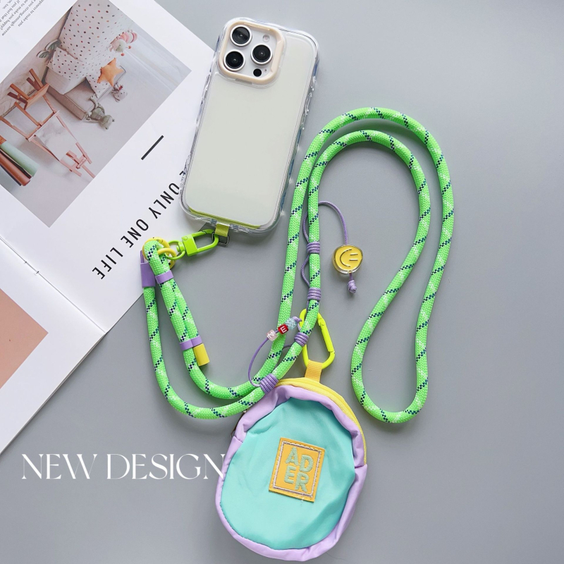 Telefonska futrola s podesivim remenom i visećim dodatkom – poliester, ručno izrađeno, dekorativna funkcija, šifra proizvoda AL953563362347