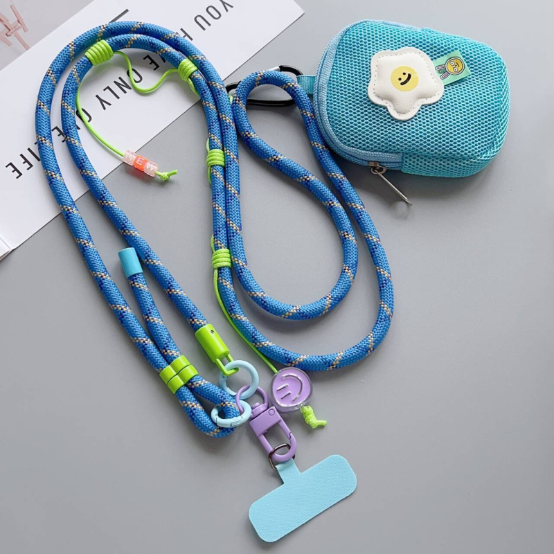 Telefonska futrola s podesivim remenom i visećim dodatkom – poliester, ručno izrađeno, dekorativna funkcija, šifra proizvoda AL953563362347